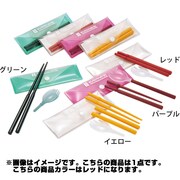 EBY243-100 [フォーク スプーン 箸セット レッド]