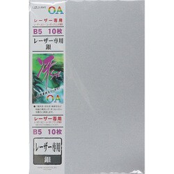 レーザー専用紙 銀 B5 10枚 モリ738