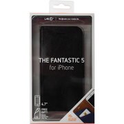 LABC-410-B [iPhone 6 4.7インチ用 Fantastic 5Folio Case - Black]