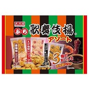 ぷち歌舞伎揚アソート [醤油味15g×5袋 えび塩味14g×3袋 ブラックペッパー味13g×4袋]