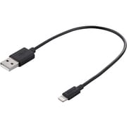 USB2.0ケーブル(A to Lightning) MFi認証モデル 0.2m ブラック BSIPC10UL02BK