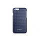 CAIMAN Genuine Leather Case for iPhone 6 Blue [iPhone 6/6s用 レザーケース ブルー]