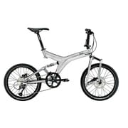 折りたたみ自転車 LGS-JEDI MS 415mm 20型 外装9段変速 ニッケルシルバー 15LG-JMS-02