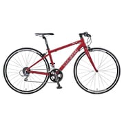 フラットバーロードバイク LGS-RSR 4 450mm 700×23C 外装16段変速(フロント2段×リア8段) LGレッド 15LG-R4-10