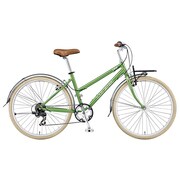 クロスバイク LGS-TR2 420mm 26インチ 外装7段変速 マットグリーン 15LG-T2-03