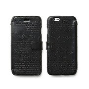 Z4701i6P [iPhone 6 Plus 5.5インチ レタリングダイアリー ブラック]