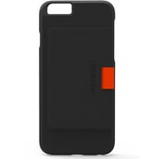 WLC601 [iPhone 6/6s用 Wally 革製プルタブアクションカードケース 黒]