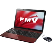 LIFEBOOK AH53/Sシリーズ 15.6型ワイド液晶/HDD1TB/ブルーレイディスクドライブ/Windows 8.1 64ビット版/ルビーレッド FMVA53SR