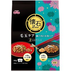 懐石2dish 　瀬戸内の小魚ペア猫用800g 80g×10袋入10個セット Amazon | 懐石 2dish 毛玉ケア 瀬戸内の小魚ペア 800g (80g分包