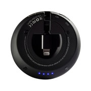 モバイルバッテリー powerpods(パワーポッズ) for Apple Mfi Lightning 2300mAh USB出力:1ポート 最大:2.1A ブラック IBP-PPIBLK