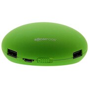 モバイルバッテリー 2×USBモデル(USB出力:2ポート 最大合計:1.5A) Maxpods(マックスポッズ) 5200mAh グリーン IBP-MXPGRN