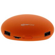 モバイルバッテリー 2×USBモデル(USB出力:2ポート 最大合計:1.5A) Maxpods(マックスポッズ) 5200mAh オレンジ IBP-MXPORA