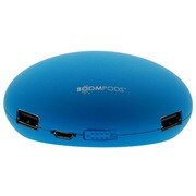 モバイルバッテリー 2×USBモデル(USB出力:2ポート 最大合計:1.5A) Maxpods(マックスポッズ) 5200mAh ブルー IBP-MXPBLU