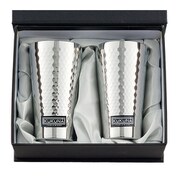 ステンレスタンブラー 350ml 2客セット ミラー 槌目仕上げ KKN-MT350W