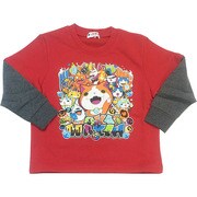 妖怪ウォッチ 妖怪メダル付き AR起毛トレーナー 赤 120cm 2260420 [キャラクター雑貨]