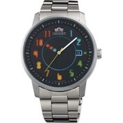 スタイリッシュ アンド スマート ディスク タイポグラフィ メンズ腕時計 ブラック WV0831ER