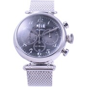 アルカフトゥーラ 腕時計 クロノグラフ クォーツ ステンレススチール 420BK-M