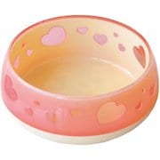 おいしく見えるワン食器 S ピンクハート [犬用食器]