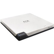 USB3.0接続 BDXL対応 外付型ポータブル クラムシェル型 BD/DVD/CDライター ホワイト BDR-XD05W2