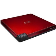 USB3.0接続 BDXL対応 外付型ポータブル クラムシェル型 BD/DVD/CDライター レッド BDR-XD05R2