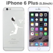 360-832 ホワイト/バスケ [iPhone 6 Plus/6s Plus専用 Applus アップラス ハードクリアケース]