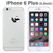 360-832 白黒パンダ [iPhone 6 Plus/6s Plus専用 Applus アップラス ハードクリアケース]