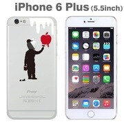 360-8327 ペンキ塗り [iPhone 6 Plus/6s Plus専用 Applus アップラス ハードクリアケース ヒューマン]
