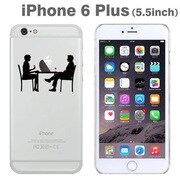 360-8327 食卓 [iPhone 6 Plus/6s Plus専用 Applus アップラス ハードクリアケース ヒューマン]