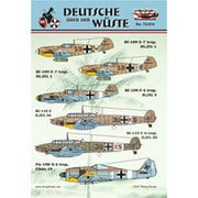 RSDRD72014 [模型用パーツ 1/72スケール 「砂漠上空のドイツ空軍」6機分(Bf-109×4、Bf-110×2、FW-190 A-4×1）]