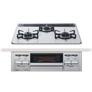 ビルトインコンロ LPガス対応 左強火 シルバー/クリアパールホワイト PD-N57WV-60CH-L-LP