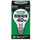 白熱電球 耐震電球 E26口金 110V 40W 55mm径 クリア EVP110V40WA55C