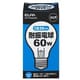 白熱電球 耐震電球 E26口金 110V 60W クリア EVP110V60WA60C