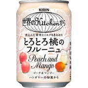 世界のKitchenから とろとろ桃のフルーニュ [果実果汁飲料 280g缶×24本]