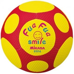ふぁふぁスマイルサッカー FFF4-YR イエロー/レッド [サッカーボール]