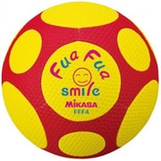 ふぁふぁスマイルサッカー FFF4-YR イエロー/レッド [サッカーボール]