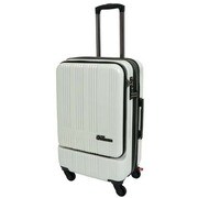 スーツケース フロントオープン 旅行日数目安:2~3泊 52L/58L(拡張時) TSAロック搭載 ベージュカーボン SK-0685-57