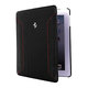iPad Air専用ブックタイプ本革ケース Ferrari F12 Leather Folio Case ブラック FEF12FCD5BL