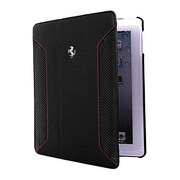 iPad Air専用ブックタイプ本革ケース Ferrari F12 Leather Folio Case ブラック FEF12FCD5BL