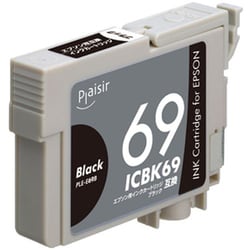 互換インクカートリッジ エプソン ICBK69 ブラック（顔料） PLE-E69B