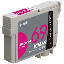 互換インクカートリッジ エプソン ICM69 マゼンタ（顔料） PLE-E69M