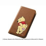 ARROWS NX F-02G ディズニー ポップアップ ブックカバータイプ レザージャケット 合皮タイプ プーさん RT-DF02GJ/PO