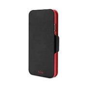 IPC647WALLETBLK1 [iPhone 6 BI-COLOR WALLET 3 CARD POCKETS BLACK RED]