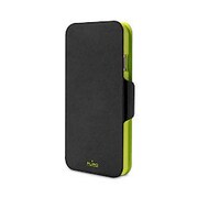 IPC655WALLETBLK2 [iPhone 6 Plus BI-COLOR CASE WALLET 3 CARD POCKETS BLACK GREEN]
