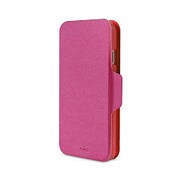 IPC655WALLETPNK1 [iPhone 6 Plus BI-COLOR CASE WALLET 3 CARD POCKETS PINK RED]