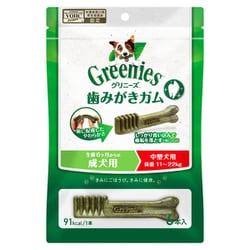 グリニーズプラス 生後6ヶ月からの成犬用 [犬用おやつ 6本入 中型犬用 体重11～22kg]