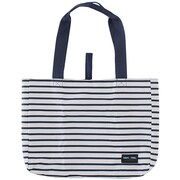 H0075 168 [折りたたみショッピングバック　スリムボーダー NV/WH]