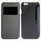 IQ-IP6PKO-BK [iPhone 6 Plus 小窓付き横開きケース ブラック]