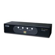 USB＆PS/2 コンボ対応 アナログディスプレイ対応 PC4台用 パソコン自動切替器 CG-PC4KVMC-W