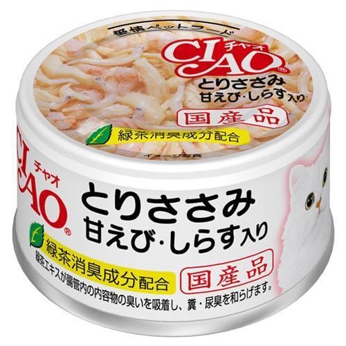 チャオ とりささみ甘えび しらす入り 85g