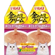 金のだし クリーム まぐろ かつお ささみ入り [猫用 ペースト 60g(30g×2袋)一般食]